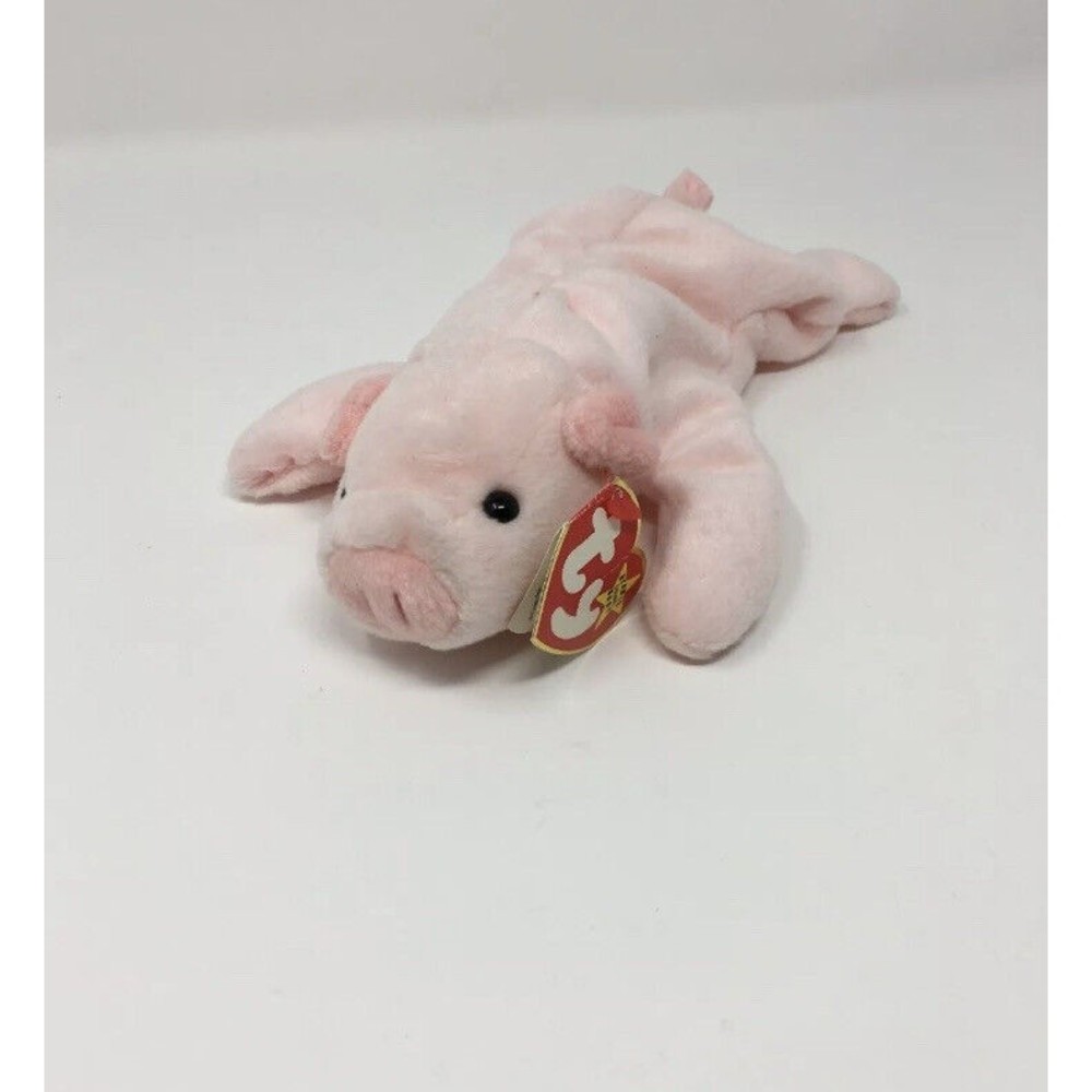 TY Beanie Baby - SQUEALER the Pig (8 inch) - MWMT's Stuffed Animal Toy